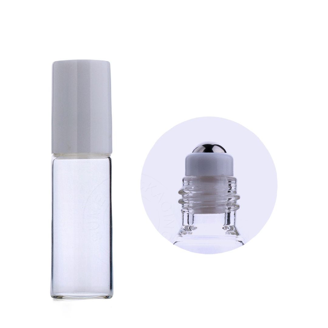 アトマイザー ロールオン 5ml 詰め替え容器 ミニボトル ガラス瓶 香水 化粧水 持ち運び 携帯用 旅行 塗る アロマオイル