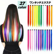 エクステ ワンタッチエクステ メッシュ 部分ウィッグ 襟足ウィッグ レディース ロング ストレート つけ毛 つけ髪 付け毛 推し活 オタ活 推し カラー