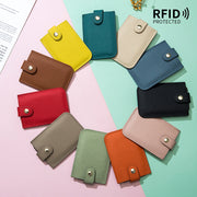 カードケース フラグメントケース レディース メンズ PUレザー RFID 磁気 スキミング防止 ミニ財布 薄型 スリム 小さい