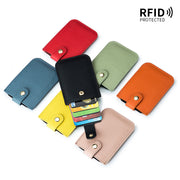 カードケース フラグメントケース レディース メンズ PUレザー RFID 磁気 スキミング防止 ミニ財布 薄型 スリム 小さい