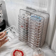 アクセサリーケース 同サイズ3個セット ジュエリーケース 透明 クリア ディスプレイケース 収納ケース 収納 コレクションケース 文房具 事務用品 おしゃれ シンプル ケース ジュエリー アクセサリー ネイルチップ ブレスレット ピアス 持ち運び 旅行 便利