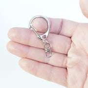 キーホルダー 10個セット キーリング キーチェーン リング カニカン シンプル 飾りなし DIY ハンドメイド 材料 アクセサリーパーツ 雑貨 パーツ 自作 定番
