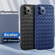 iPhone用ケース スマートフォンケース スマホ カバー 背面保護 アイフォン用 アイフォーン用 編み込み シンプル おしゃれ スタイリッシュ iPhone用 15用 Pro用 ProMax用 Plus用 14用 13用 12用 11用 mini用 スマートフォンアクセサリー