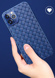 iPhone用ケース スマートフォンケース スマホ カバー 背面保護 アイフォン用 アイフォーン用 編み込み シンプル おしゃれ スタイリッシュ iPhone用 15用 Pro用 ProMax用 Plus用 14用 13用 12用 11用 mini用 スマートフォンアクセサリー