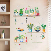 ウォールステッカー 多肉植物モチーフ ウォールシール DIY 植物 サボテン 多肉植物 蝶 英字 ネコ イラスト パステル 壁紙 壁面装飾 壁装飾 工作 装飾 飾り付け 飾り 汚れ隠し キズ隠し 傷隠し 壁 ウォール インテリア 壁シール シール ステッカー お洒落 おしゃれ 可愛い かわいい 淡い カラフル 模様替え 部屋 リビング 寝室 子供部屋 PVC 雑貨