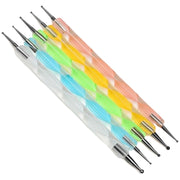 ドットペン 5本セット ネイルアートペン ネイルアート用品 かわいい おしゃれ ジェルネイル マニキュア レジンアート 0.8mm 1mm 1.5mm 2mm 2.5mm 3mm