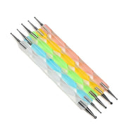 ドットペン 5本セット ネイルアートペン ネイルアート用品 かわいい おしゃれ ジェルネイル マニキュア レジンアート 0.8mm 1mm 1.5mm 2mm 2.5mm 3mm