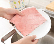 ふきん 布巾 5枚セット カウンタークロス 台ふきん キッチンクロス ディッシュクロス キッチンタオル 食器拭き 台拭き リバーシブル キッチン雑貨 台所用品 おしゃれ かわいい 皿拭き 掃除 日用品雑貨