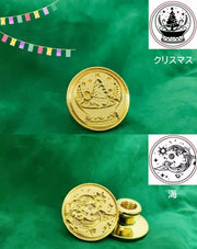 シーリングスタンプ用ヘッド ハンドル 単品 シーリングワックス 封蝋 封ろう ネコ ウサギ リボン ローズ フラワー 花 動物 おしゃれ かわいい