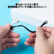 イヤーフック AirPods イヤホン 両耳用 1ペア シリコン 耳掛け 痛み軽減 快適 滑り止め 簡単取り付け 無地 シンプル エアーポッズ スポーツ アウトドア トレーニング ジム 便利グッズ