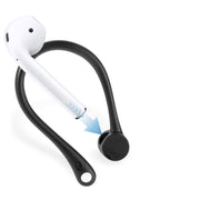 イヤーフック AirPods イヤホン 両耳用 1ペア シリコン 耳掛け 痛み軽減 快適 滑り止め 簡単取り付け 無地 シンプル エアーポッズ スポーツ アウトドア トレーニング ジム 便利グッズ
