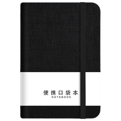 A7ノート ストラップ ストラップブック ポケットノート ミニ ブック ブラック バリエーション画像