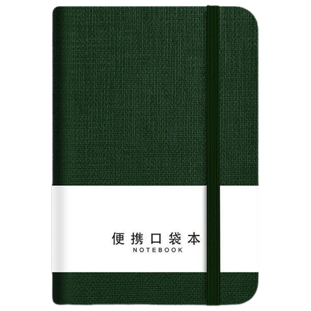 A7ノート ストラップ ストラップブック ポケットノート ミニ ブック ダークグリーン バリエーション画像
