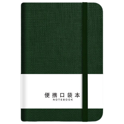 A7ノート ストラップ ストラップブック ポケットノート ミニ ブック ダークグリーン バリエーション画像