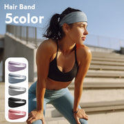 ヘアバンド ヘッドバンド スポーツ アウトドア 男女兼用 レディース メンズ 汗止め 幅広 ワイド 伸縮性 まとめ髪 ヨガ ランニング ジョギング フィットネス ジム 通気性 運動 男性 女性 ユニセックス 単色 無地 シンプル カジュアル 黒 灰 青 ピンク 紫
