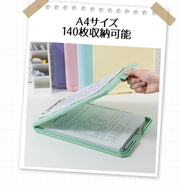 バインダー 書類ケース クリップボードフォルダ ファイルボード 会議パッド ドキュメントファイル A4サイズ 書類入れ 無地 ファイルケース 収納 整理 シンプル 便利 出張 ビジネス オフィス 学生 通勤 通学