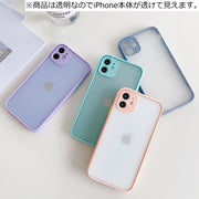 iPhoneケース iPhoneカバー スマホケース スマートフォンケース パステルカラー クリア 透明 半透明 シンプル 無地 かわいい 傷防止 汚れ防止 スマホ雑貨 スマホグッズ