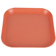 トレー 3個セット カフェトレー プレート お盆 トレイ 食器トレ- スクエア 四角 キッチン雑貨 キッチン用品 小物入れ キッチン収納 耐熱 配膳トレー 日用品雑貨 おぼん シンプル 無地 単色 かわいい ナチュラル 北欧風 青 緑 橙 黄