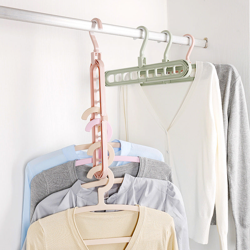 省スペースハンガー 同色2個セット 物干しハンガー ハンガーフック 2way 9穴 商品画像5