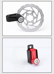 ディスクロック ディスクブレーキロック バイクロック 防犯ロック 鍵2本 収納ケース付き シンプル バイク オートバイ 自転車 ホイール ディスクローター 盗難防止 防犯 黒 青 赤