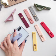 スマホベルト スマホバンド スライド式 落下防止 スマホホルダー スタンド機能 軽量 シンプル 薄型 カラバリ豊富 おしゃれ スマートフォン iPhone Android スマートホン アイフォン 便利 簡単
