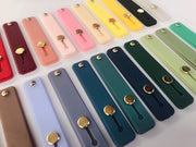 スマホベルト スマホバンド スライド式 落下防止 スマホホルダー スタンド機能 軽量 シンプル 薄型 カラバリ豊富 おしゃれ スマートフォン iPhone Android スマートホン アイフォン 便利 簡単