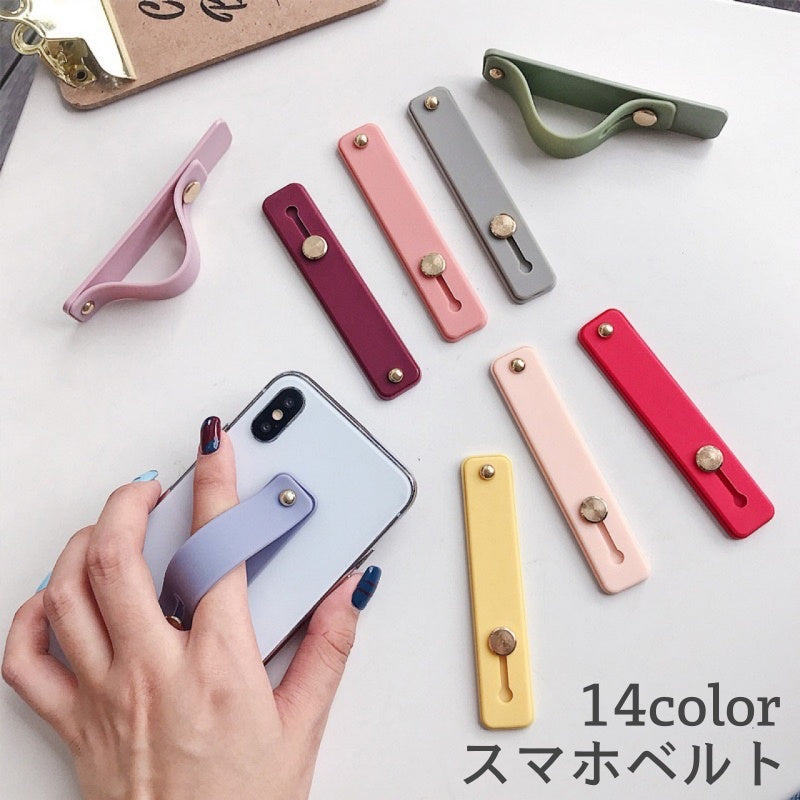 スマホベルト スマホバンド スライド式 落下防止 スマホホルダー スタンド機能 商品画像