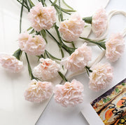 造花 フェイクフラワー カーネーション 花 フラワー 1本 単品 花飾り アーティフィシャルフラワー アートフラワー インテリア雑貨 フラワーアレンジメント 人工 枯れない 葉付き リーフ 母の日 プレゼント 贈り物 1輪 リビング 玄関 おしゃれ かわいい カラバリ豊富 ピンク 白 青 黄 緑 橙
