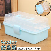 救急箱 収納ボックス 工具箱 収納箱 薬箱  薬入れ 小物入れ 工具入れ 車載用 中が見える 化粧品入れ 文房具入れ 持ち手付き 大容量 おもちゃ 多用途