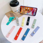 スマホベルト スマホバンド スライド式 落下防止 スマホホルダー スタンド機能 軽量 シンプル 薄型 カラバリ豊富 おしゃれ スマートフォン iPhone Android スマートホン アイフォン 便利 簡単