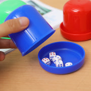 ダイスカップ サイコロカップ 蓋付き ダイススタッキング 練習用カップ マジック パーティー ゲーム トリック 無地 シンプル