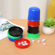 ダイスカップ サイコロカップ 蓋付き ダイススタッキング 練習用カップ マジック パーティー ゲーム トリック 無地 シンプル