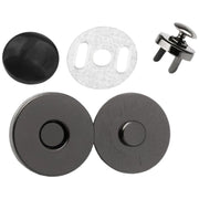 マグネットホック 10個セット マグネットボタン 両面カシメ 片面カシメ 薄型 厚型 14mm 18mm 手芸用品 クラフト金具 バッグ留め具 スナップ おしゃれ かばん用 鞄 アンティーク風