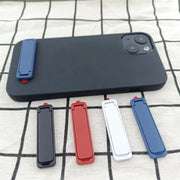スマホスタンド 折り畳み 折りたたみ 貼り付け 粘着 キックスタンド 携帯スタンド メタル 薄型 ミニ コンパクト 縦置き 横置き 卓上 動画視聴 テレワーク 会議 簡単取り付け 便利