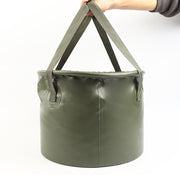 折りたたみバケツ 大容量10L 布バケツ 屋外用パックシンク 洗面器 自立式 軽量 無地 携帯 アウトドア キャンプ 釣り 洗濯 水汲み