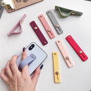 スマホベルト スタンド機能付 スライドベルト ホールドベルト バンド 背面ベルト 落下防止 片手操作 携帯電話 スマートフォン カラバリ豊富 軽量 可愛い シンプル 便利 簡単 ファッション小物 雑貨