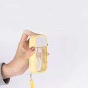 スプレーボトル アトマイザー カード型 50ml 詰替容器 クリア 透明 キーホルダー フック付き 持ち運び 携帯 薄型 かわいい おしゃれ