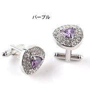カフス カフスボタン カフリンクス メンズ アクセサリー ファッション雑貨 ラインストーン スーツ パーティ 結婚式 フォーマル ギフト プレゼント