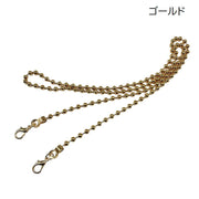 ショルダーストラップ バッグストラップ ショルダーチェーン バッグチェーン 長さ115cm 交換用 スペア 付け替え用 ナスカン おしゃれ シンプル バッグ用アクセサリー