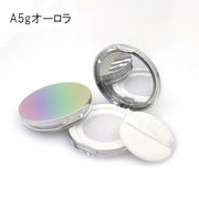 フェイスパウダー用ケース 詰め替え容器 空容器 5g 8g 10g パフ付き 鏡付き ミラー付き ルースパウダー フィニッシュパウダー ファンデーション コンパクト メイク道具