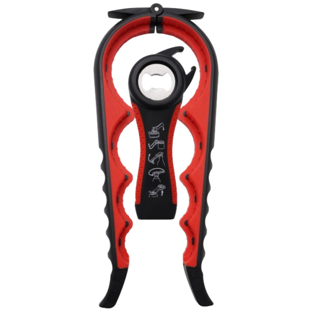 マルチオープナー 2個セット 栓抜き キャップ開け ふた開け プルタブ ブラック×レッド2個セット バリエーション画像