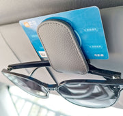 サングラスクリップ サングラスホルダー 車用 カー用品 収納 車内収納 サンバイザー クリップ サングラス 駐車券 マグネット 磁石 PUレザー かっこいい おしゃれ 収納クリップ