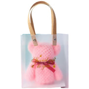 ミニタオル タオルベア 30×30cm ラッピング袋付き クマ くま プレゼント ギフト お祝い 贈り物 景品 ふわふわ 柔らかい かわいい おしゃれ