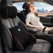 シートクッション 首用 首枕 単品 ネックパッド ネックピロー 車用 ヘッドレスト ワンタッチバックル 低反発 取付け簡単 頸椎サポート 肩 負担軽減 長時間走行 運転 ドライブ 旅行 長距離 首当て トラベル