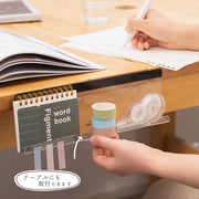 メモボード モニター用 ディスプレイ用 収納 付箋ボード オフィス用品 事務用品 パソコン 貼り付け モニター ディスプレイ スマホスタンド 透明ボード クリアボード 整理整頓 小物収納