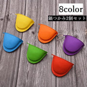 鍋つかみ 2個セット ハンドクリップ 指先ミトン ミトン キッチンミトン クリップ風 水洗い可 滑り止め 掴みやすい 耐熱 防熱 断熱 シンプル