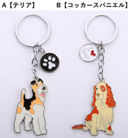 キーホルダー キーチェーン キーチャーム キーリング 犬 イヌ ドッグ アニマル 動物 肉球 愛犬 バッグチャーム かわいい ギフト プレゼント