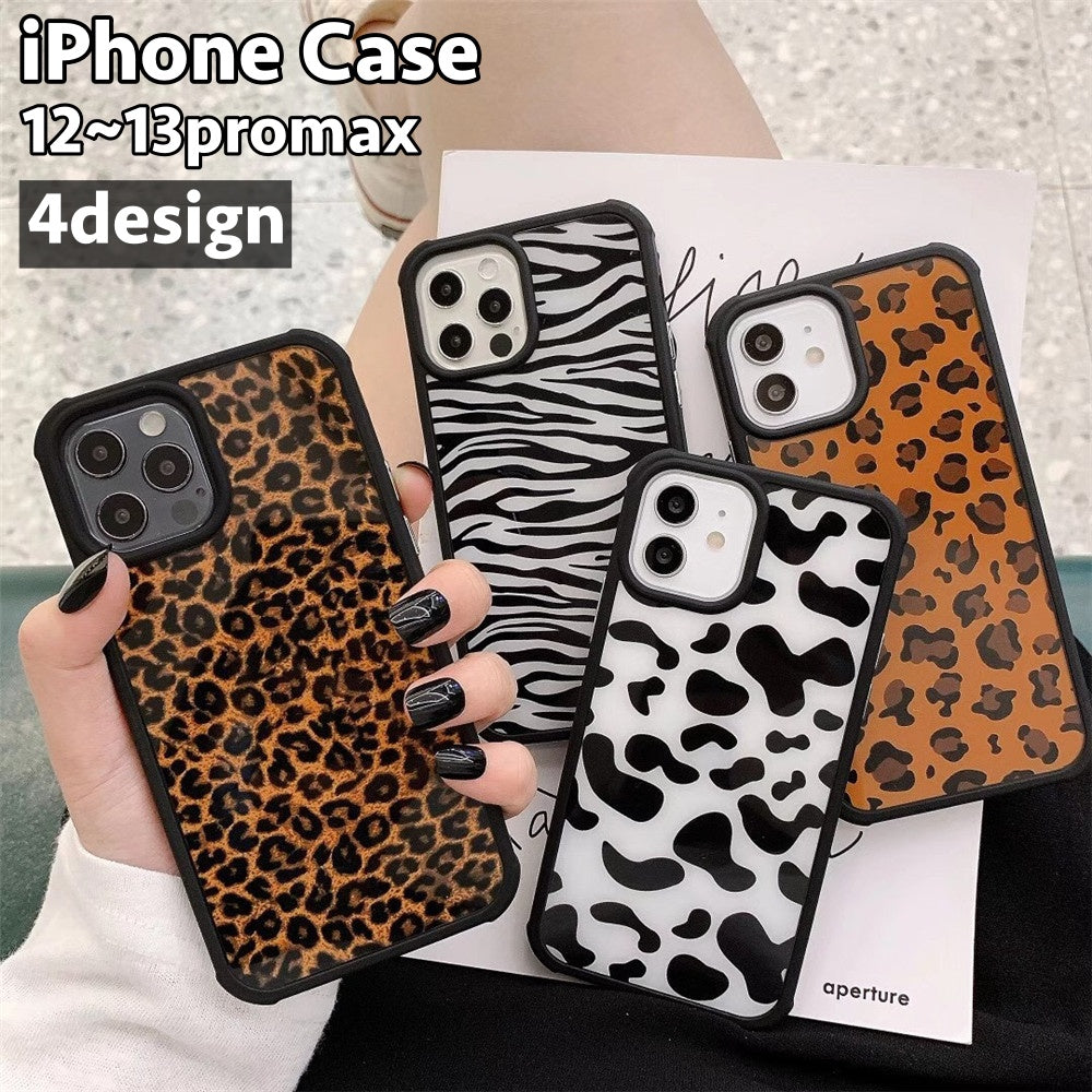 iPhoneケース スマホケース 背面保護 傷防止 汚れ防止 ヒョウ柄 レオパード柄 ゼブラ柄 ウシ柄 お洒落 可愛い iPhoneカバー スマホカバー スマートフォンケース アイフォンケース プチギフト 贈り物 レディース 女性