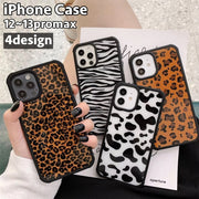 iPhoneケース スマホケース 背面保護 傷防止 汚れ防止 ヒョウ柄 レオパード柄 ゼブラ柄 ウシ柄 お洒落 可愛い iPhoneカバー スマホカバー スマートフォンケース アイフォンケース プチギフト 贈り物 レディース 女性