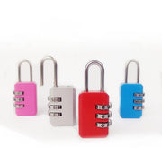 南京錠 ダイヤル式 3桁 カギ 鍵 錠前 暗証番号 ナンバーロック カラフル 盗難防止 防犯グッズ ロッカー ボックス バッグ 自転車 フェンス 引き出し スーツケース